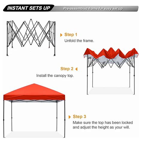 collapsible 10 ft x 10ft canopy metal and fabric|trappers peak foldable canopy.